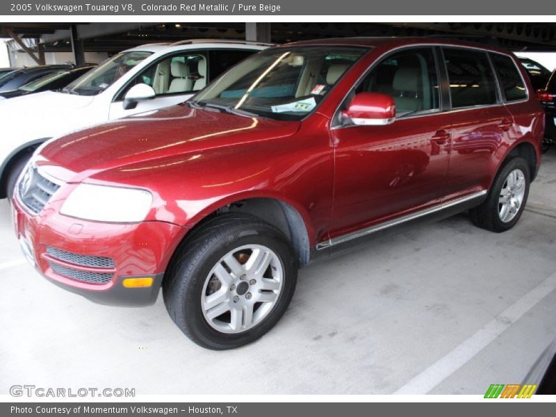Colorado Red Metallic / Pure Beige 2005 Volkswagen Touareg V8
