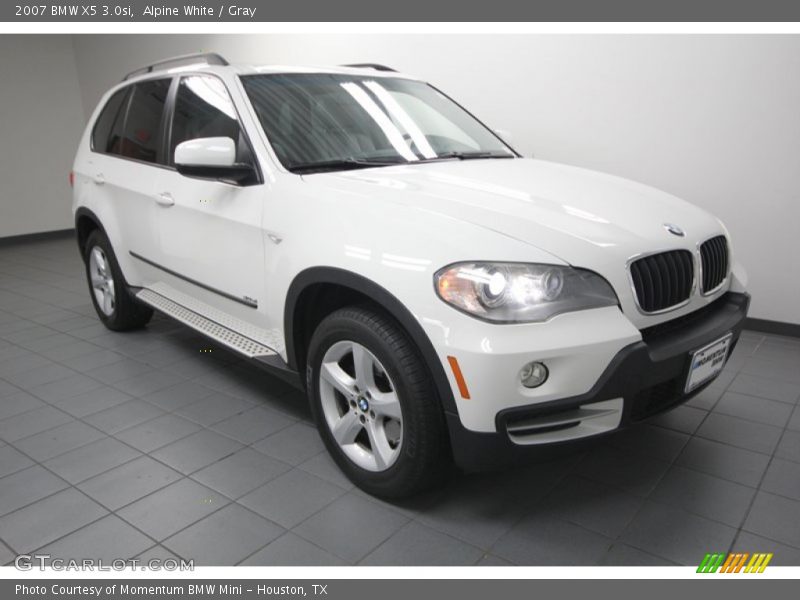 Alpine White / Gray 2007 BMW X5 3.0si