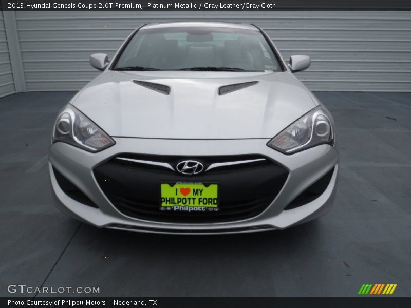Platinum Metallic / Gray Leather/Gray Cloth 2013 Hyundai Genesis Coupe 2.0T Premium