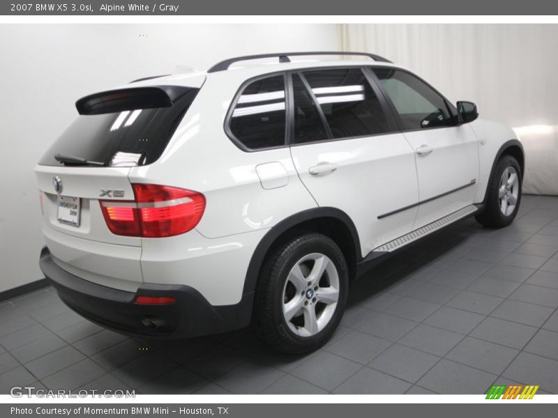 Alpine White / Gray 2007 BMW X5 3.0si