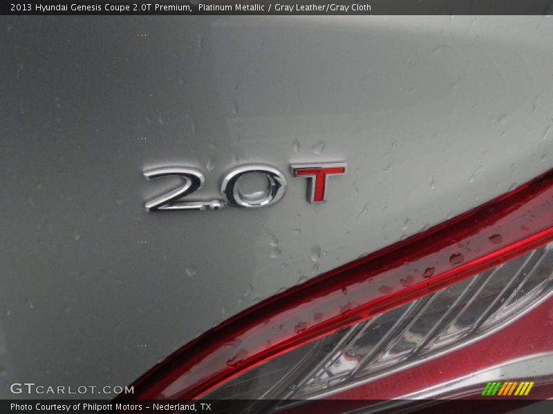 Platinum Metallic / Gray Leather/Gray Cloth 2013 Hyundai Genesis Coupe 2.0T Premium