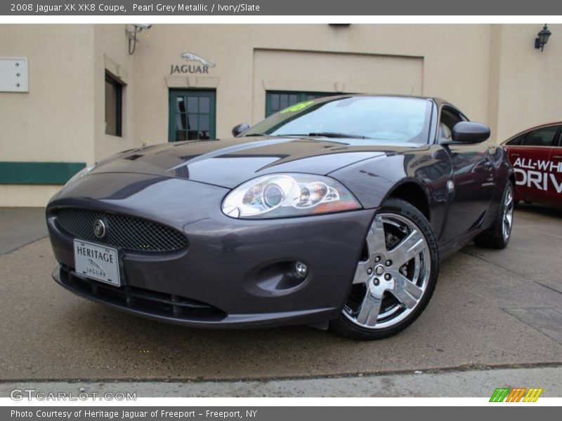 Pearl Grey Metallic / Ivory/Slate 2008 Jaguar XK XK8 Coupe