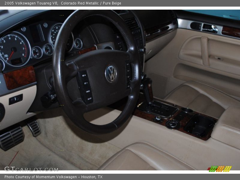 Colorado Red Metallic / Pure Beige 2005 Volkswagen Touareg V8