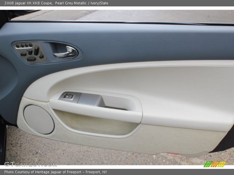Pearl Grey Metallic / Ivory/Slate 2008 Jaguar XK XK8 Coupe