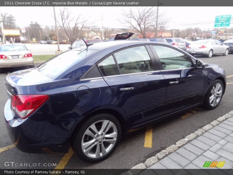 Imperial Blue Metallic / Cocoa/Light Neutral Leather 2011 Chevrolet Cruze LTZ