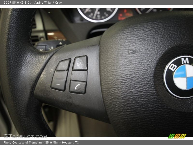 Alpine White / Gray 2007 BMW X5 3.0si