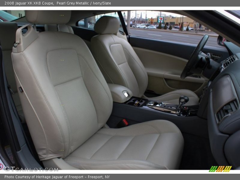 Pearl Grey Metallic / Ivory/Slate 2008 Jaguar XK XK8 Coupe