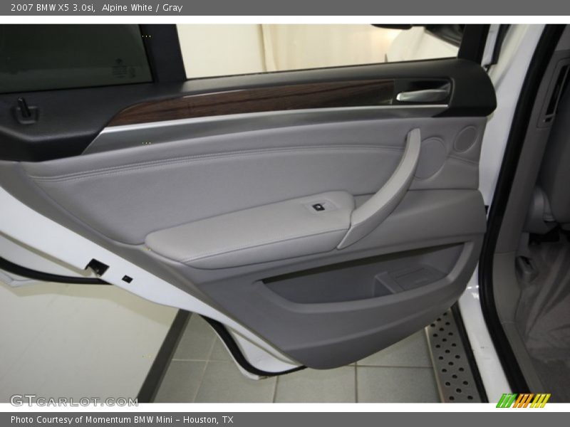 Alpine White / Gray 2007 BMW X5 3.0si