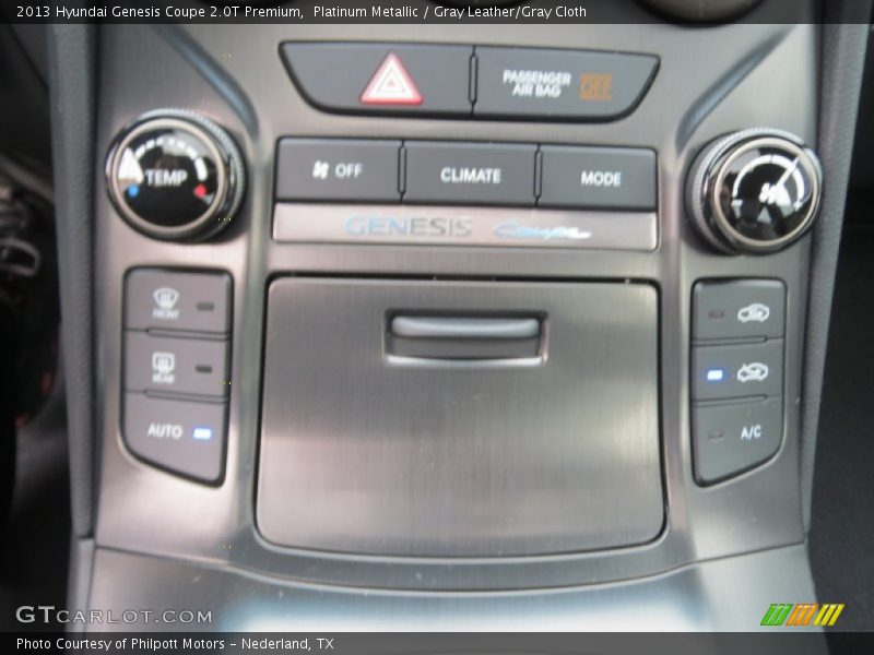 Controls of 2013 Genesis Coupe 2.0T Premium