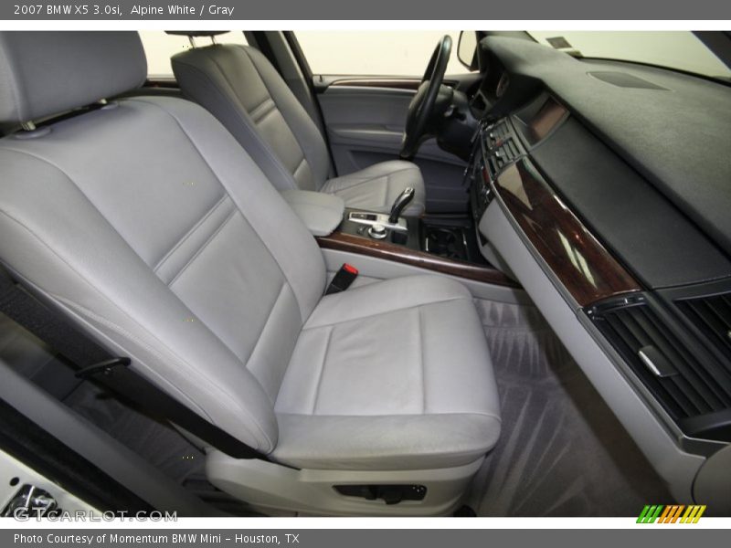 Alpine White / Gray 2007 BMW X5 3.0si