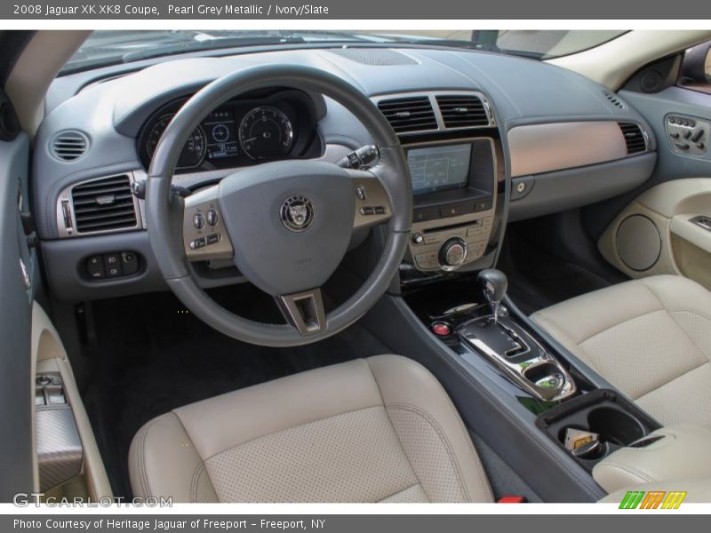 Ivory/Slate Interior - 2008 XK XK8 Coupe 