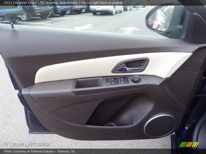 Imperial Blue Metallic / Cocoa/Light Neutral Leather 2011 Chevrolet Cruze LTZ