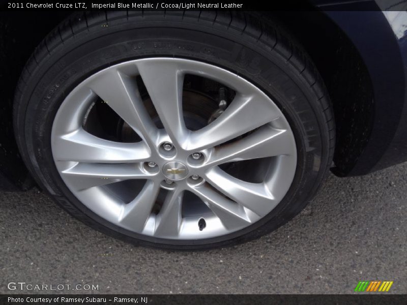 Imperial Blue Metallic / Cocoa/Light Neutral Leather 2011 Chevrolet Cruze LTZ