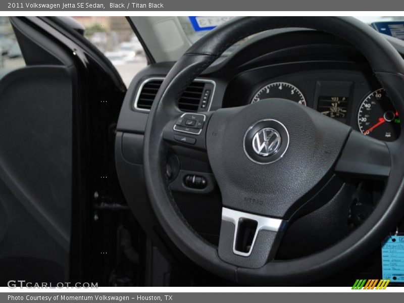 Black / Titan Black 2011 Volkswagen Jetta SE Sedan