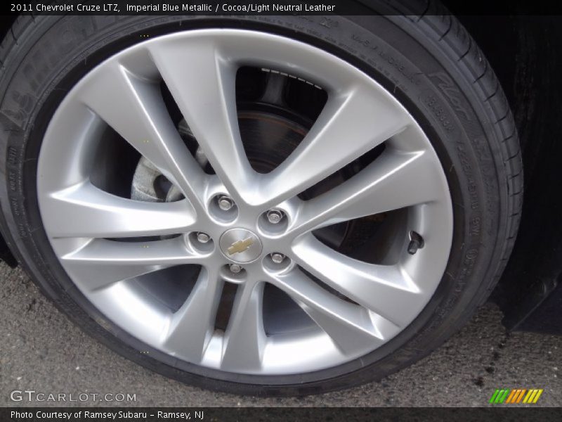 Imperial Blue Metallic / Cocoa/Light Neutral Leather 2011 Chevrolet Cruze LTZ