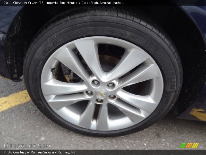 Imperial Blue Metallic / Cocoa/Light Neutral Leather 2011 Chevrolet Cruze LTZ