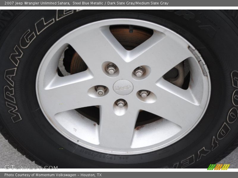 Steel Blue Metallic / Dark Slate Gray/Medium Slate Gray 2007 Jeep Wrangler Unlimited Sahara