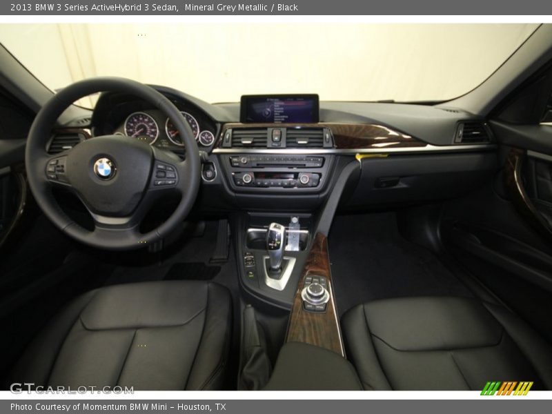Mineral Grey Metallic / Black 2013 BMW 3 Series ActiveHybrid 3 Sedan