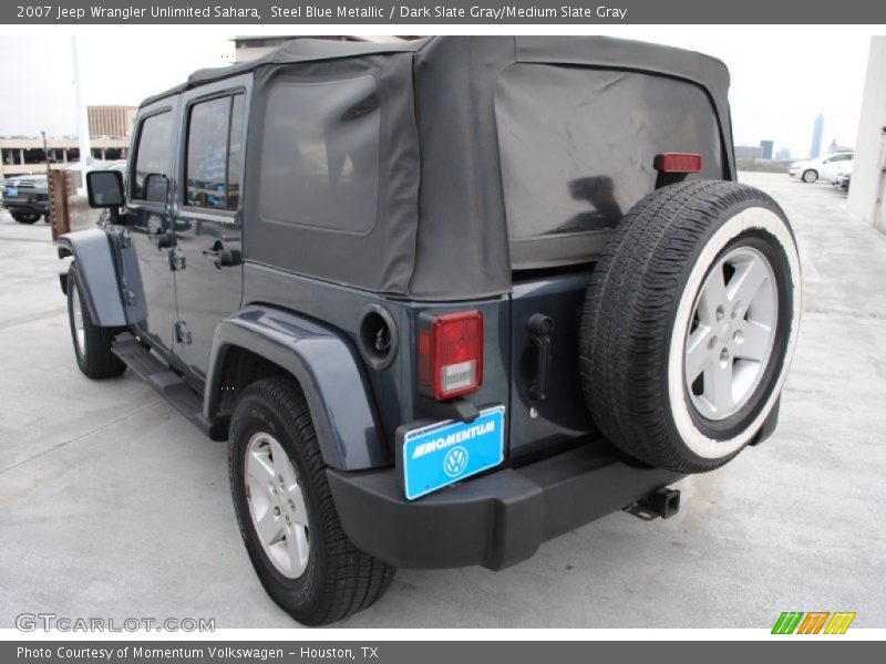 Steel Blue Metallic / Dark Slate Gray/Medium Slate Gray 2007 Jeep Wrangler Unlimited Sahara