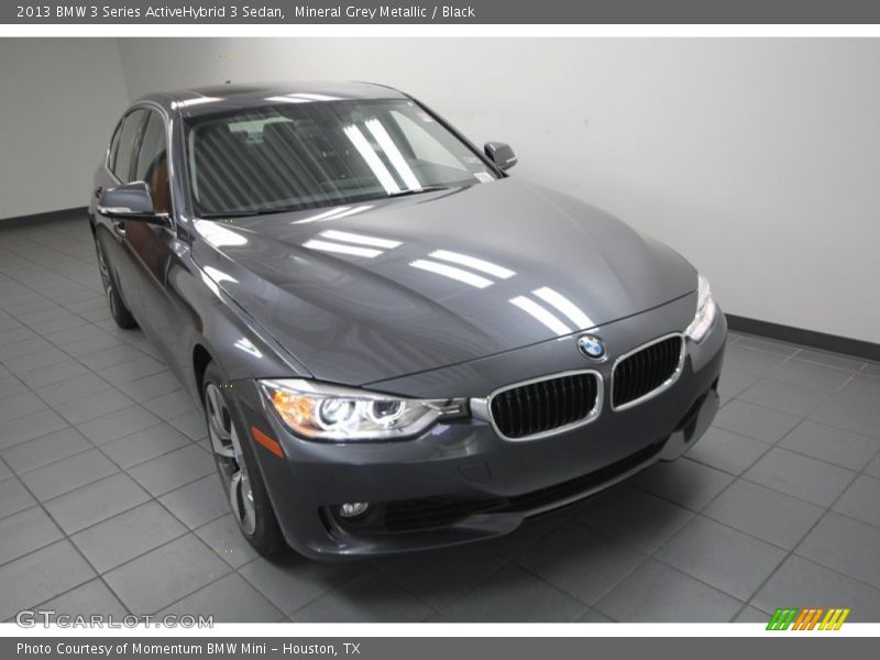Mineral Grey Metallic / Black 2013 BMW 3 Series ActiveHybrid 3 Sedan