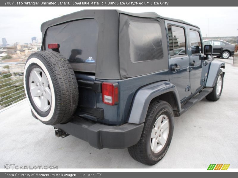 Steel Blue Metallic / Dark Slate Gray/Medium Slate Gray 2007 Jeep Wrangler Unlimited Sahara