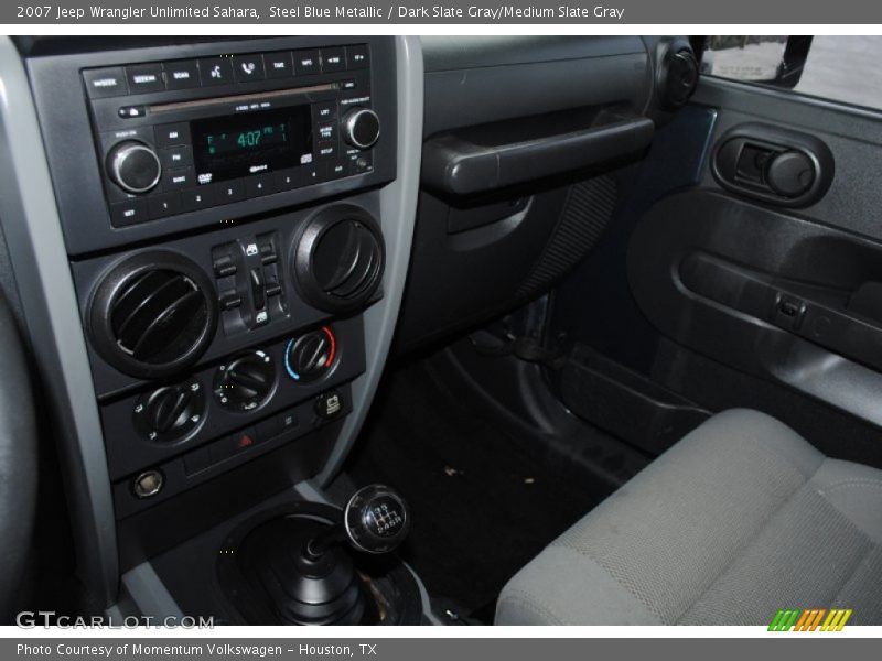 Steel Blue Metallic / Dark Slate Gray/Medium Slate Gray 2007 Jeep Wrangler Unlimited Sahara