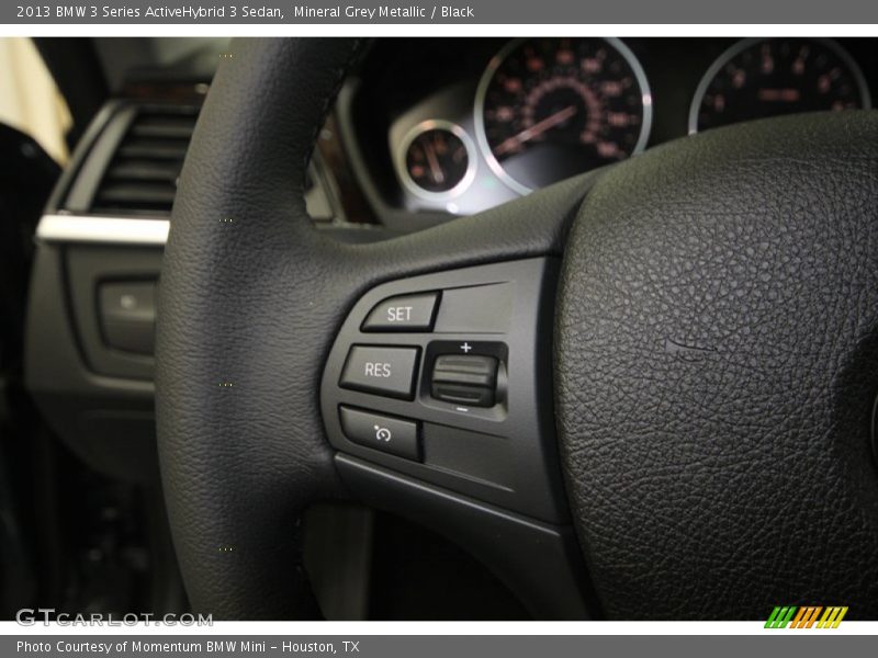 Mineral Grey Metallic / Black 2013 BMW 3 Series ActiveHybrid 3 Sedan