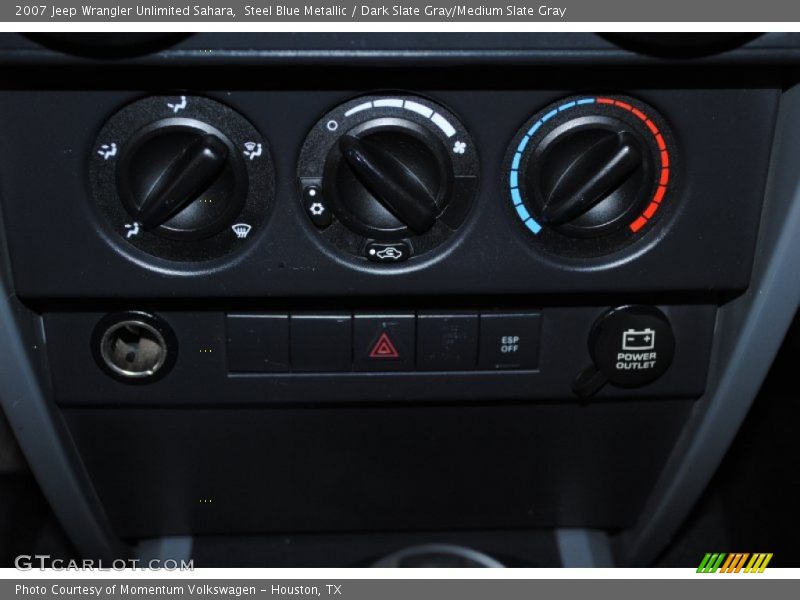 Steel Blue Metallic / Dark Slate Gray/Medium Slate Gray 2007 Jeep Wrangler Unlimited Sahara