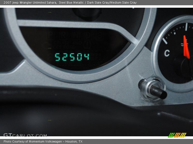 Steel Blue Metallic / Dark Slate Gray/Medium Slate Gray 2007 Jeep Wrangler Unlimited Sahara