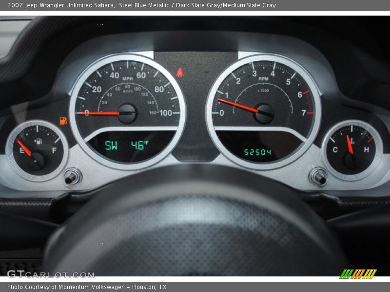 Steel Blue Metallic / Dark Slate Gray/Medium Slate Gray 2007 Jeep Wrangler Unlimited Sahara