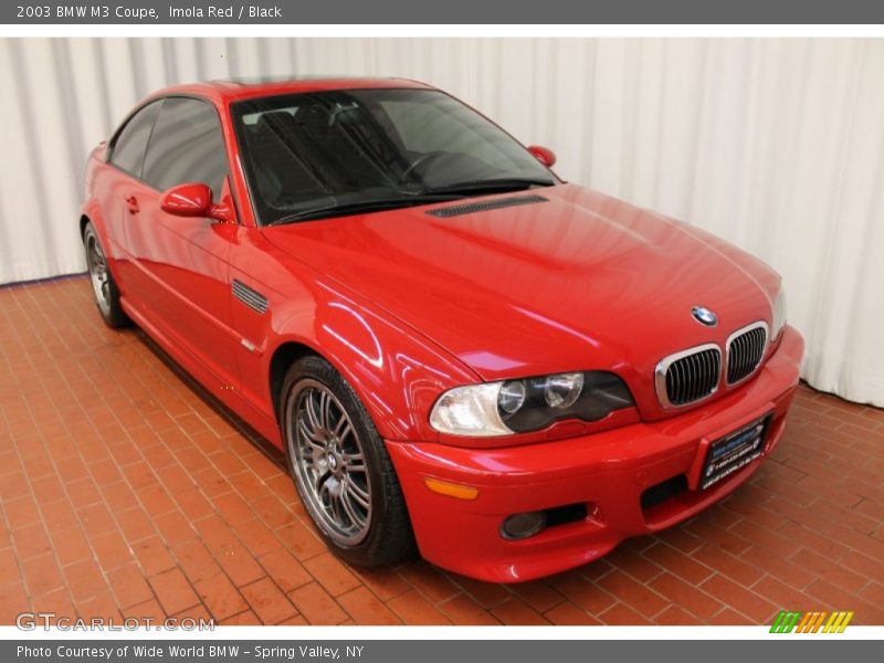 Imola Red / Black 2003 BMW M3 Coupe