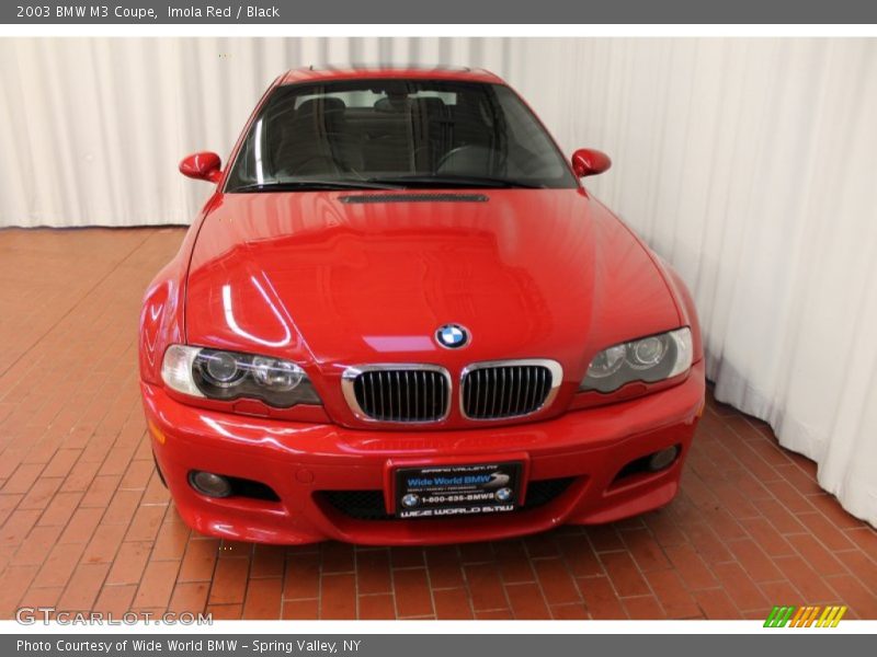 Imola Red / Black 2003 BMW M3 Coupe