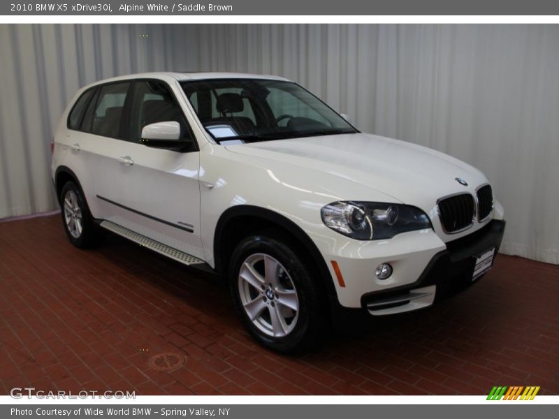 Alpine White / Saddle Brown 2010 BMW X5 xDrive30i