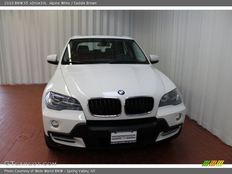 Alpine White / Saddle Brown 2010 BMW X5 xDrive30i