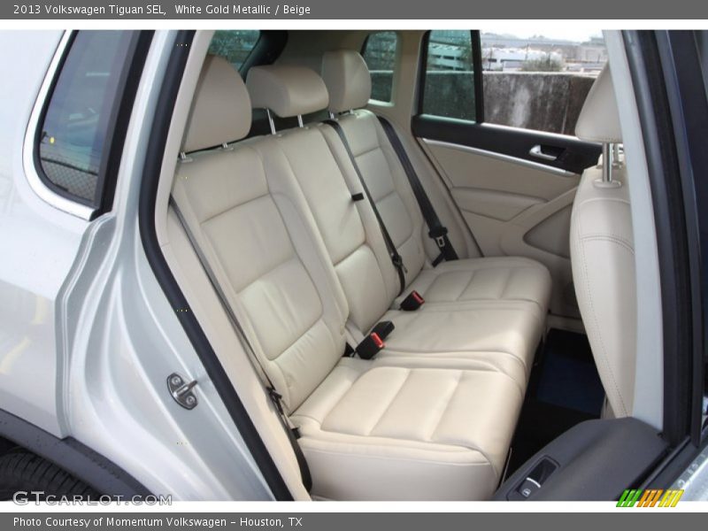 White Gold Metallic / Beige 2013 Volkswagen Tiguan SEL