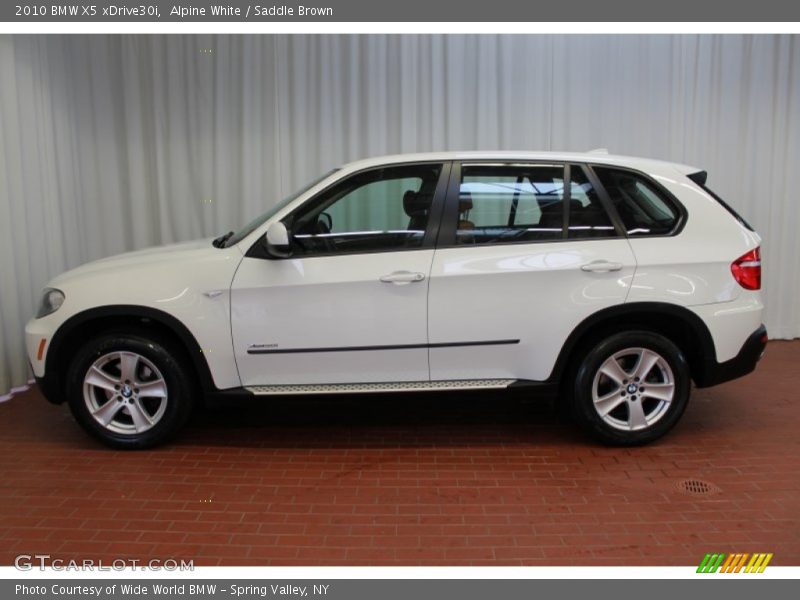 Alpine White / Saddle Brown 2010 BMW X5 xDrive30i