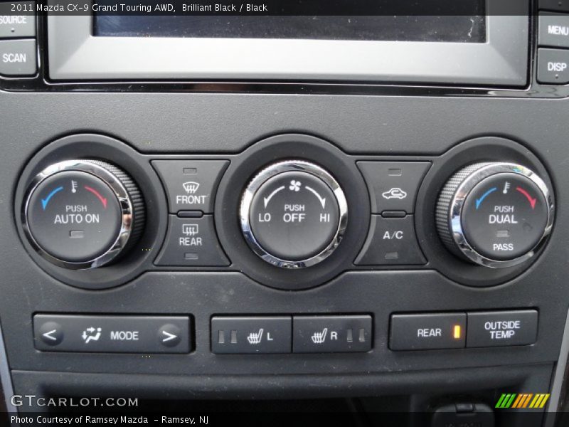 Controls of 2011 CX-9 Grand Touring AWD
