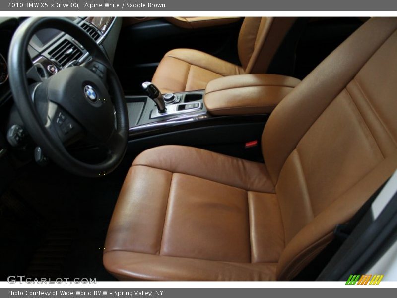 Alpine White / Saddle Brown 2010 BMW X5 xDrive30i