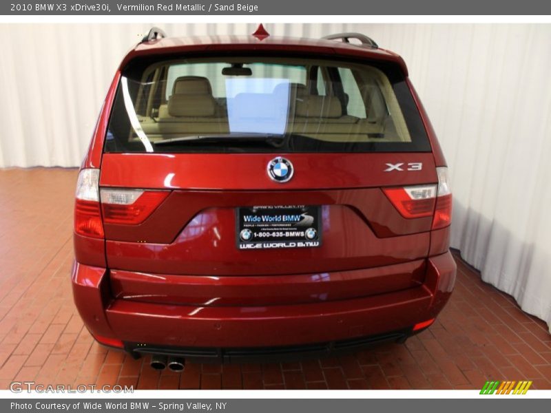 Vermilion Red Metallic / Sand Beige 2010 BMW X3 xDrive30i