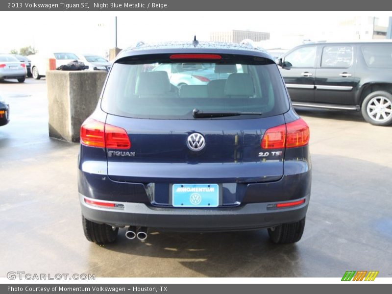 Night Blue Metallic / Beige 2013 Volkswagen Tiguan SE