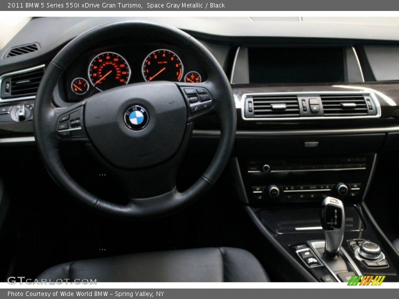 Space Gray Metallic / Black 2011 BMW 5 Series 550i xDrive Gran Turismo
