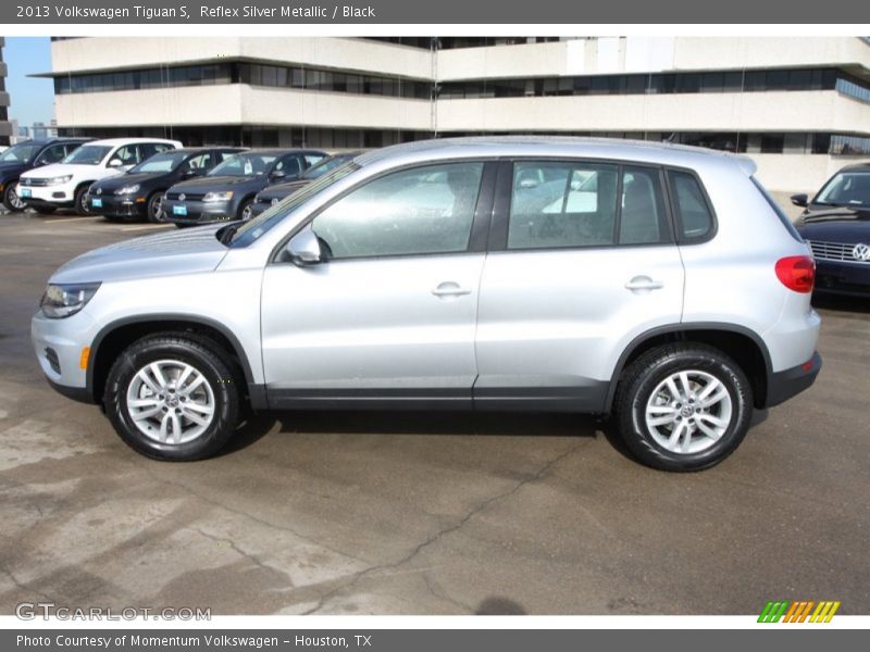 Reflex Silver Metallic / Black 2013 Volkswagen Tiguan S