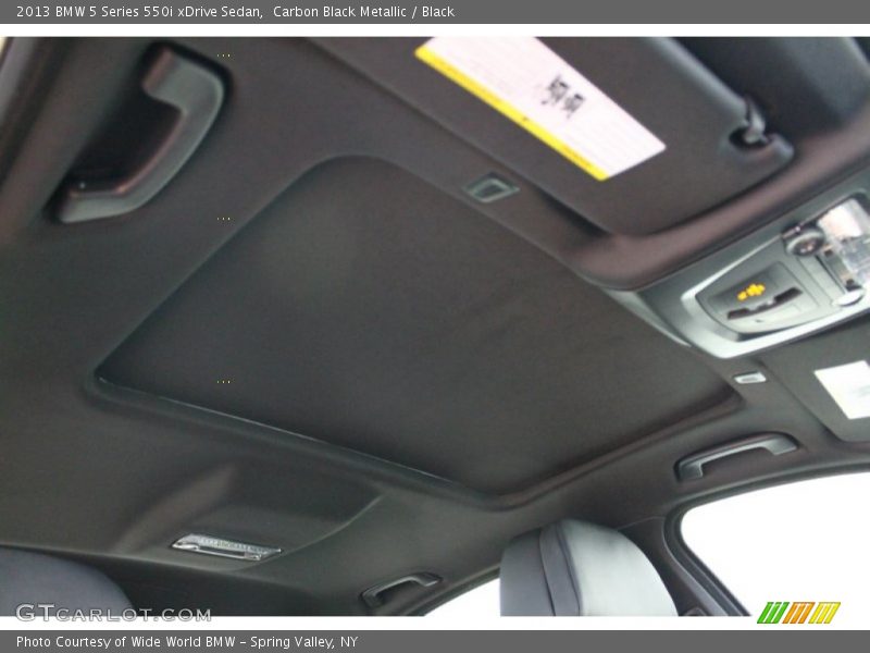 Carbon Black Metallic / Black 2013 BMW 5 Series 550i xDrive Sedan