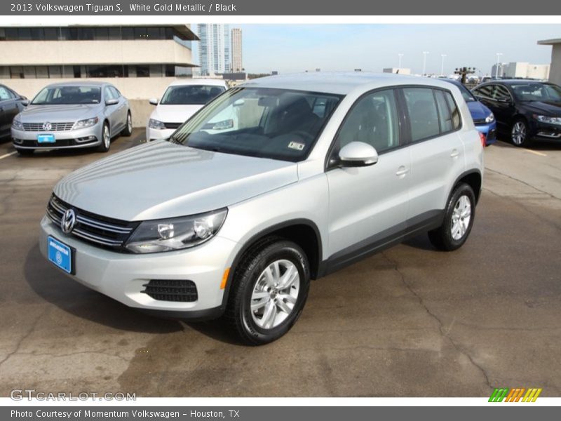 White Gold Metallic / Black 2013 Volkswagen Tiguan S