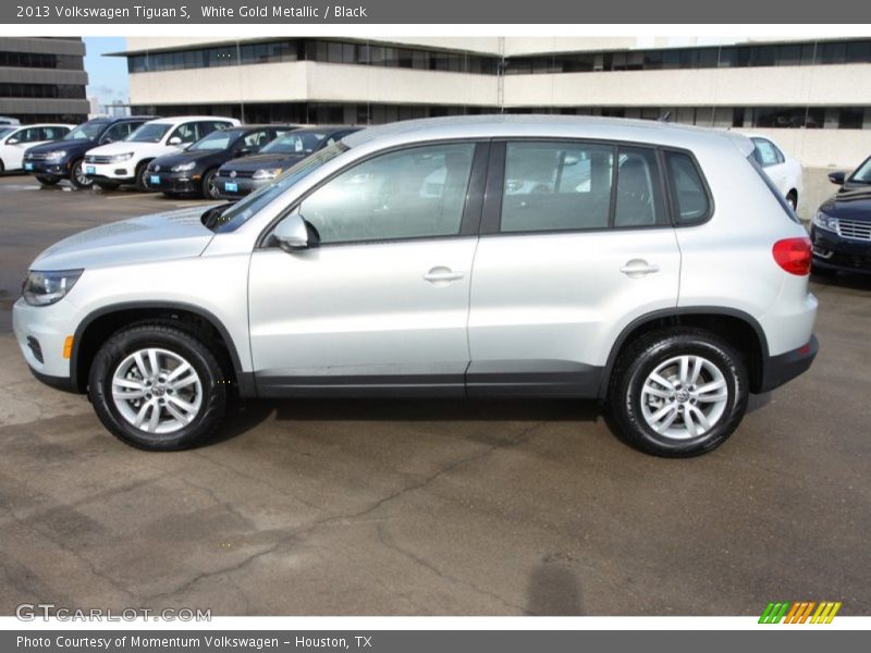 White Gold Metallic / Black 2013 Volkswagen Tiguan S