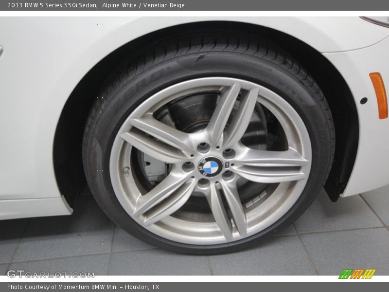 Alpine White / Venetian Beige 2013 BMW 5 Series 550i Sedan