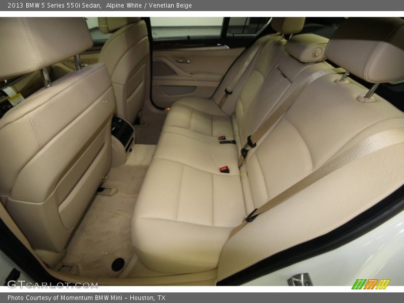 Alpine White / Venetian Beige 2013 BMW 5 Series 550i Sedan