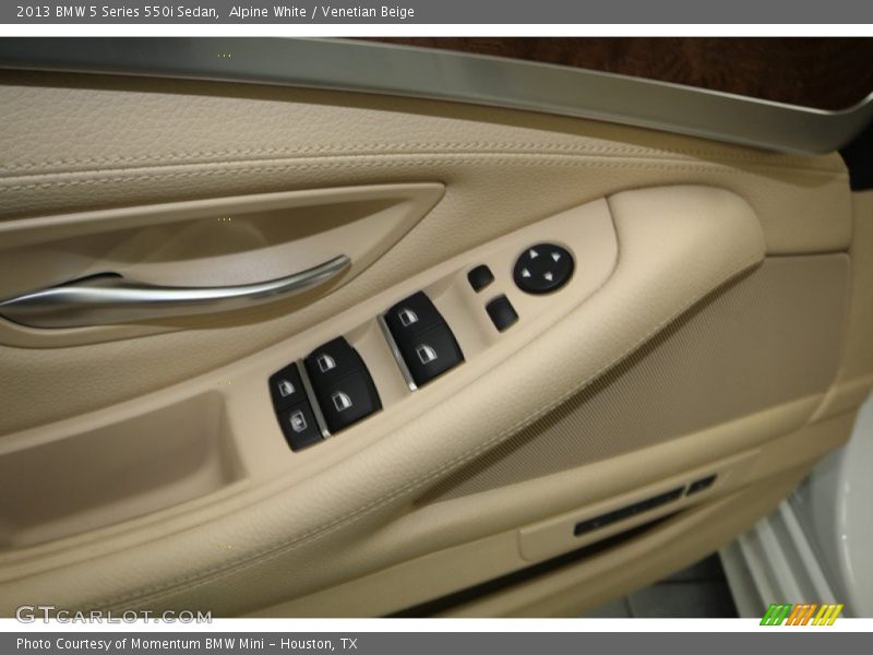 Alpine White / Venetian Beige 2013 BMW 5 Series 550i Sedan