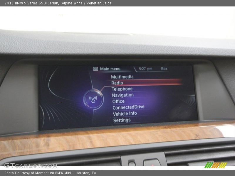 Alpine White / Venetian Beige 2013 BMW 5 Series 550i Sedan