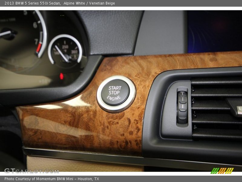 Alpine White / Venetian Beige 2013 BMW 5 Series 550i Sedan